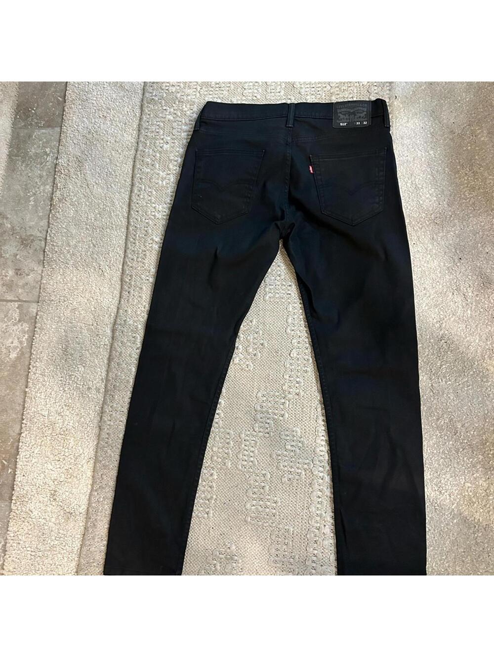 Men’s Levi’s 512 Jeans - 33 x 32 Black Like New! - Picture 4 of 4